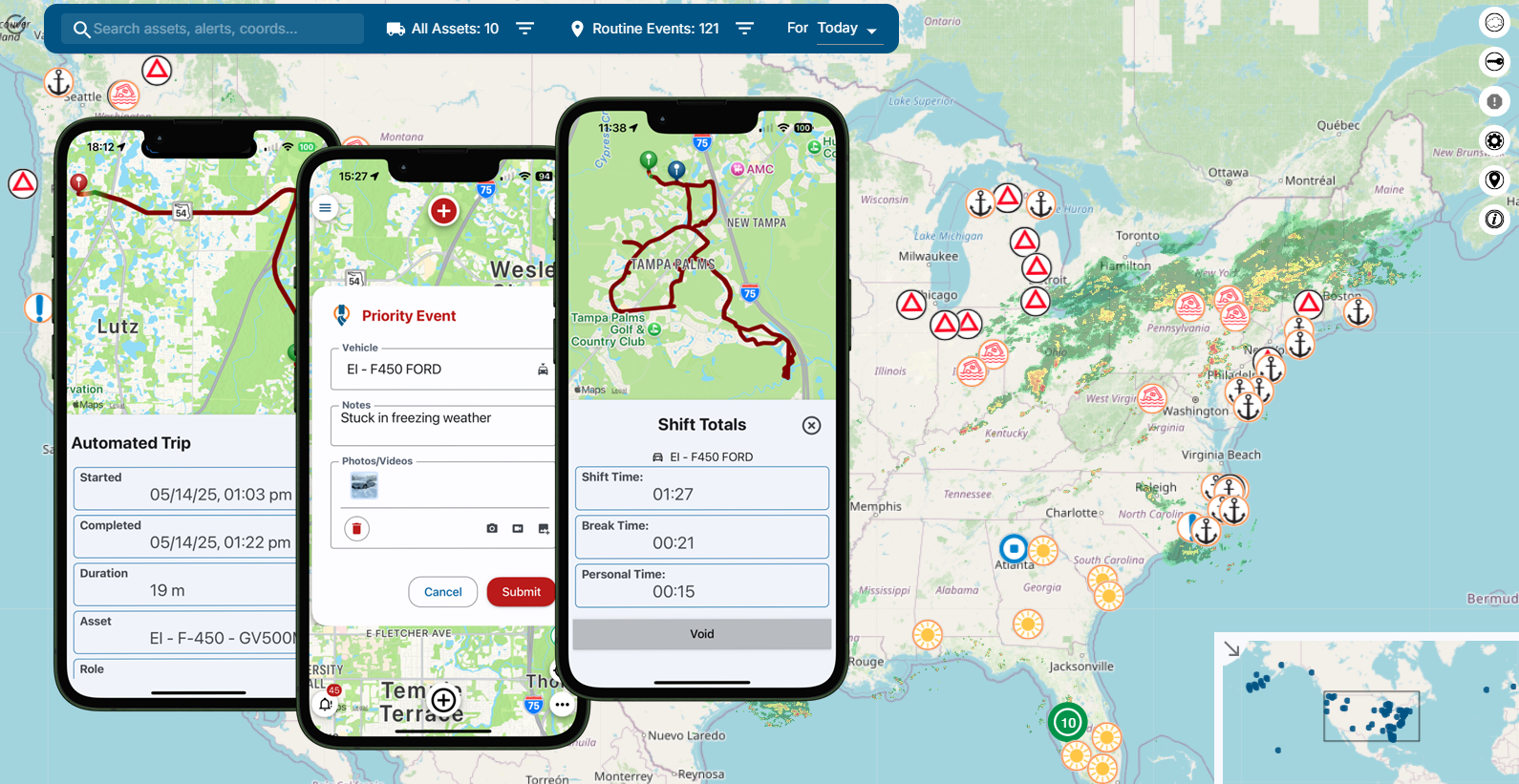 CrewChief™, Mobile App multi-tool & CrewChief Critical Critical Weather intelligence